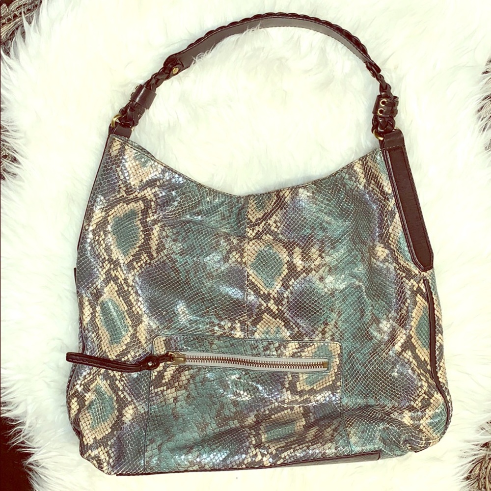 Rafe New York Zani Printed Python Hobo Bag - image 2